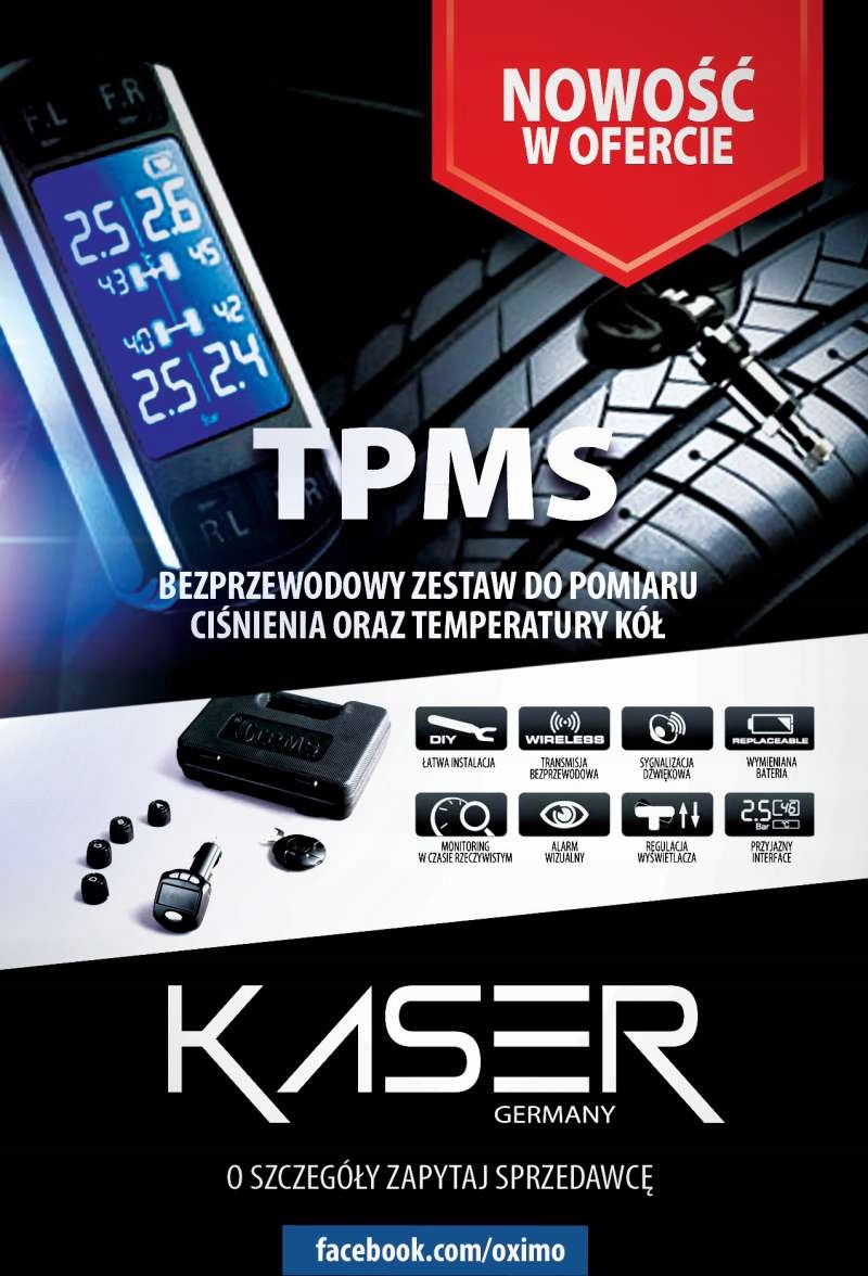 Zestaw do mierzenia ciśnienia i temperatury kół Numer katalogowy części 0585