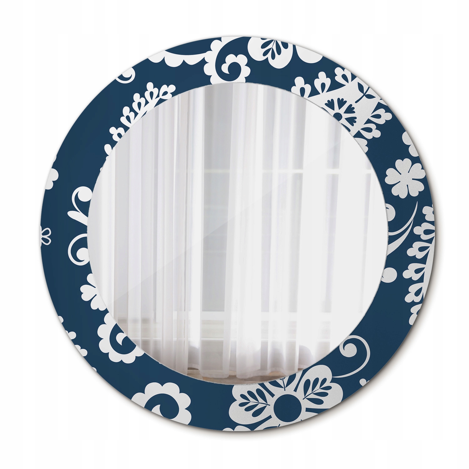 Moderné okrúhle zrkadlo Paisley 60 cm