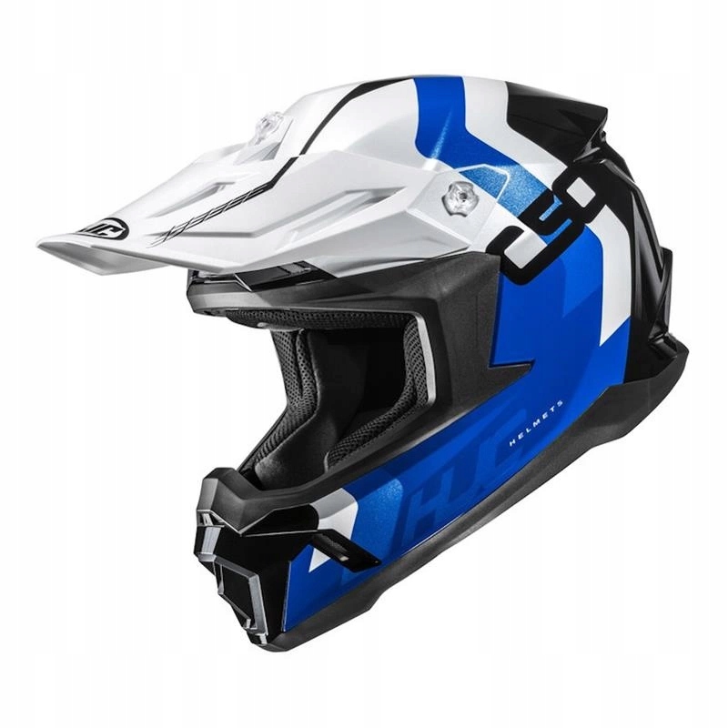 Motocyklová prilba Hjc C50 Primal White/blue biela modrá Darčeky