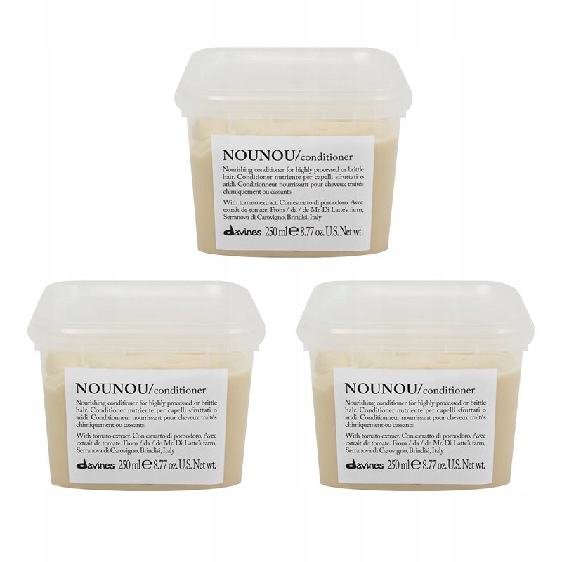 Davines Nounou Kondicionér Pro Poškozené Vlasy 3X250 ML