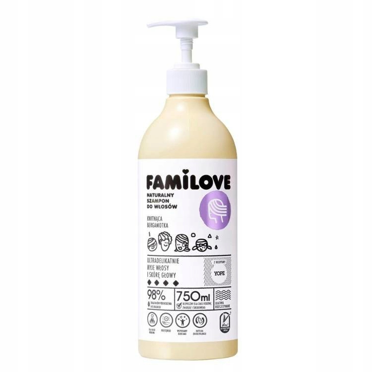 

Yope Szampon do włosów Kwitnąca bergamotka 750ml