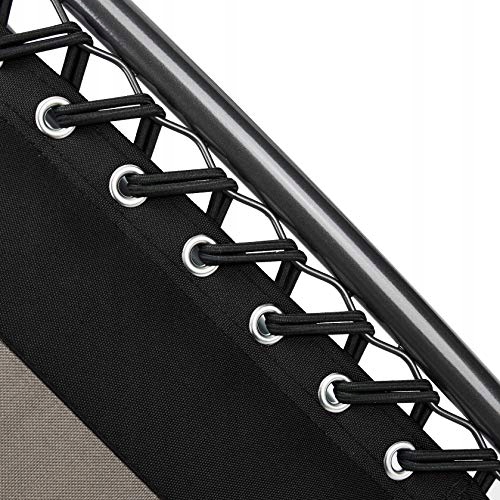 AMAZON ZEWNĘTRZE KRZESŁO REGULOWANE LEŻAK OGRODOWY CZARNY PREMIUM BEŻ BRĄZ Marka Amazon