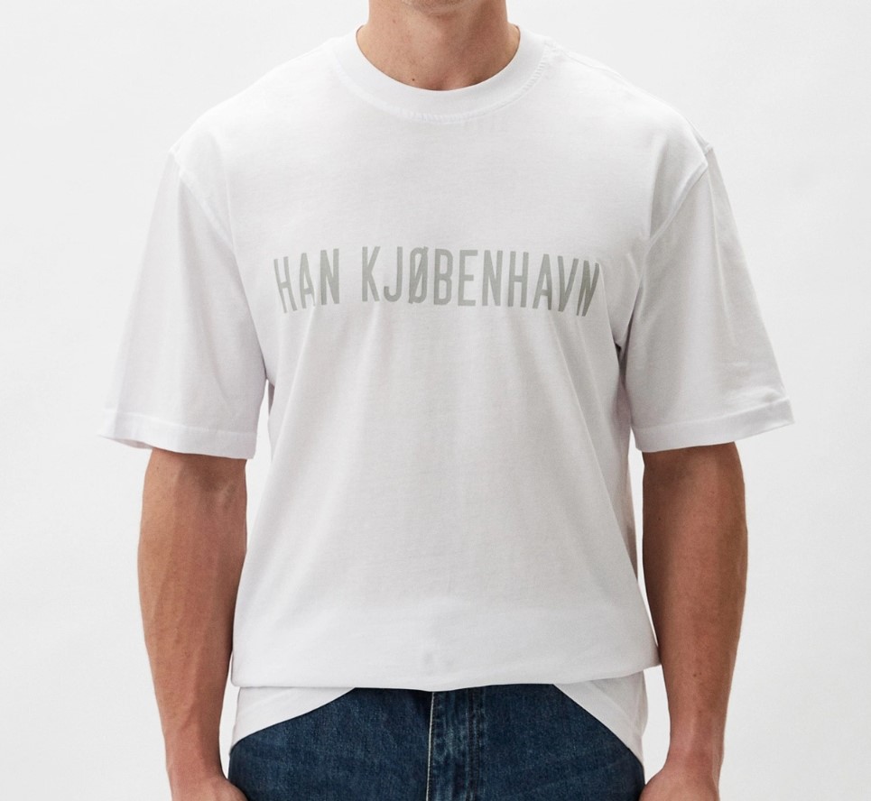 Han Kjøbenhavn Daily Hk Logo Boxy Tee trička S