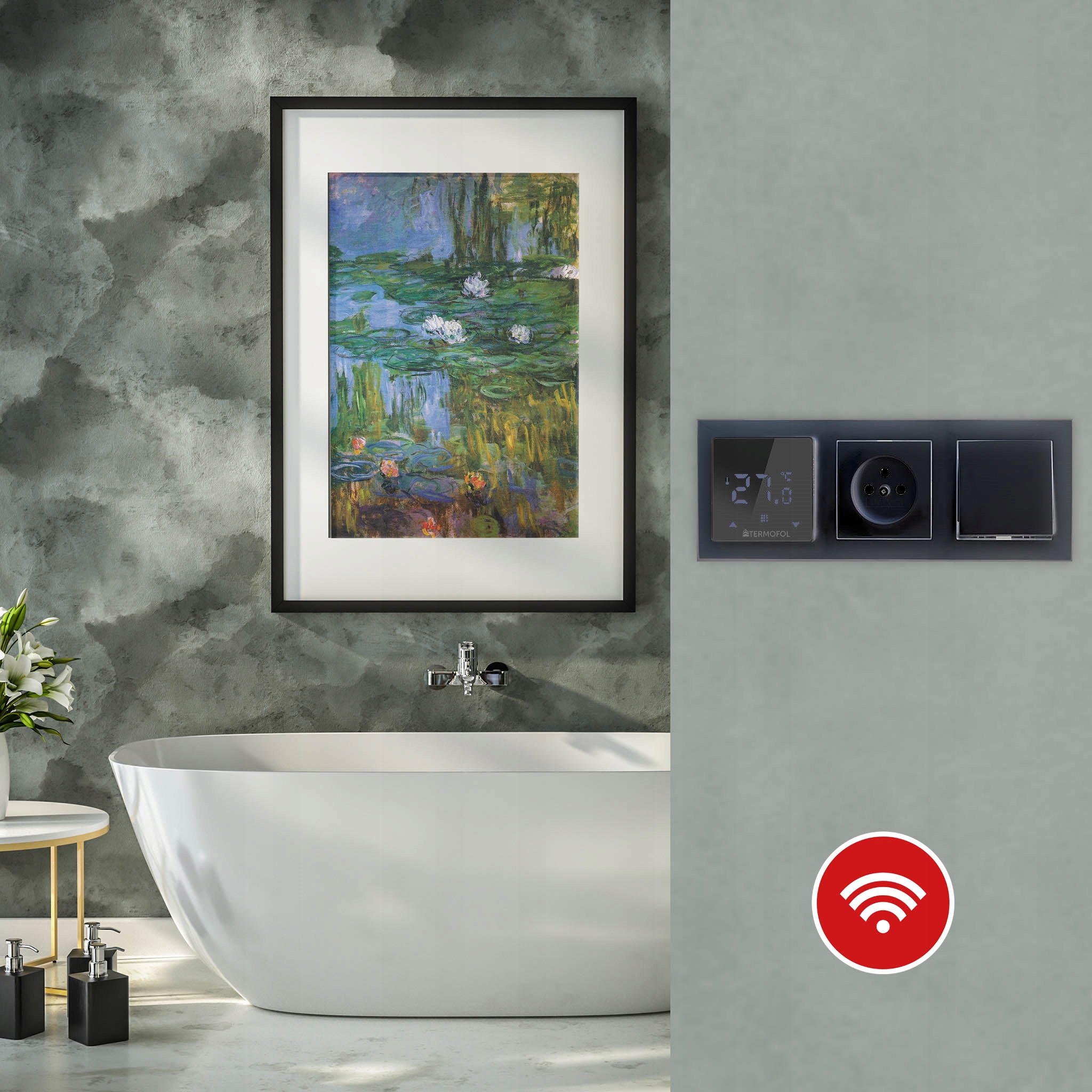 MATA GRZEWCZA ZESTAW 7m2 150W/m2 +TF-H6 WIFI BLACK Marka Termofol