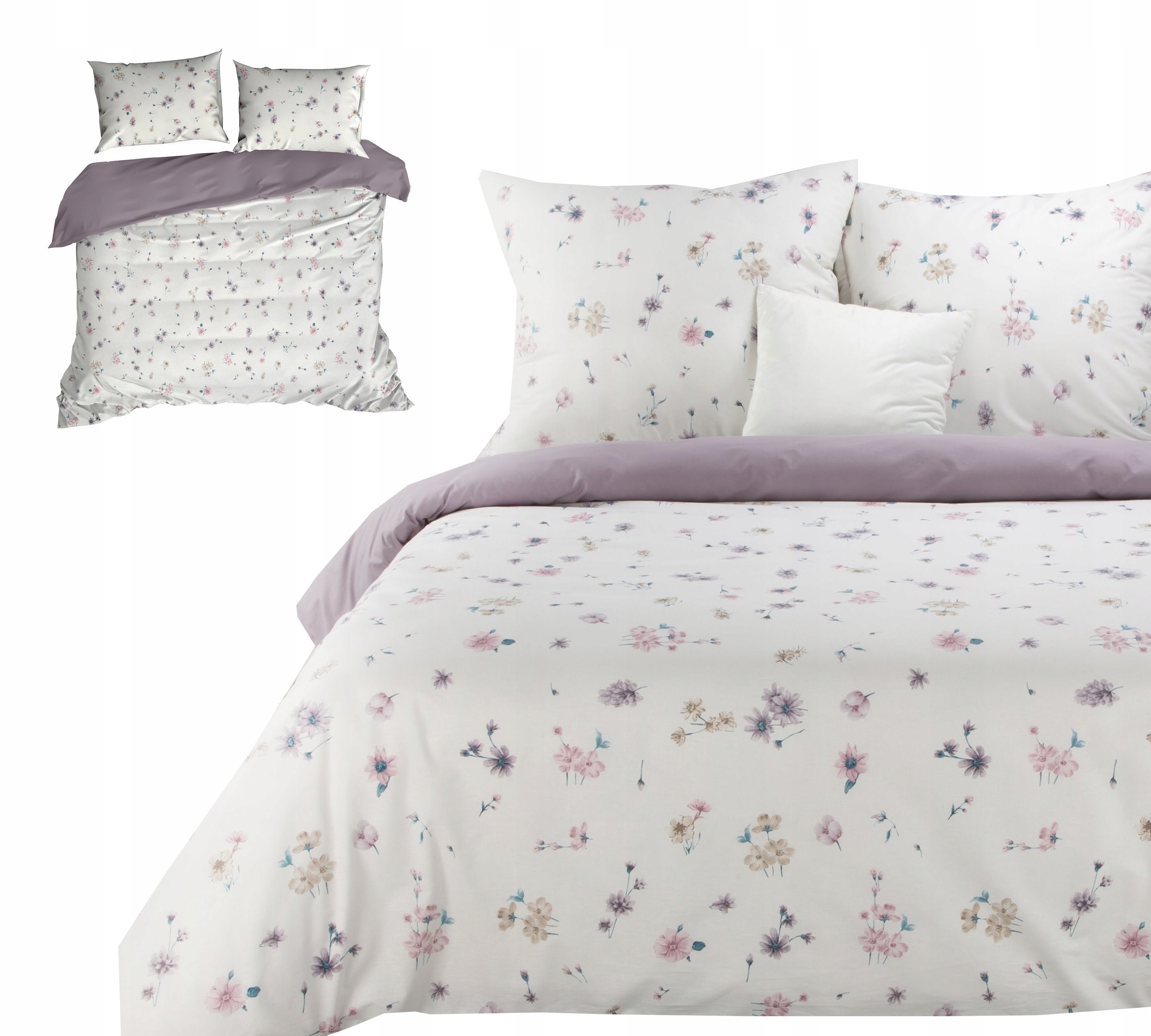 Pościel 200x220 + 2 Poszewki Bawełna Komplet 3cz (Eurofirany Renforce