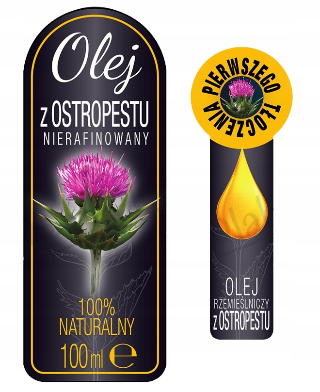 

Olej z Ostopestu Etykieta 100ml, naklejka 10szt.