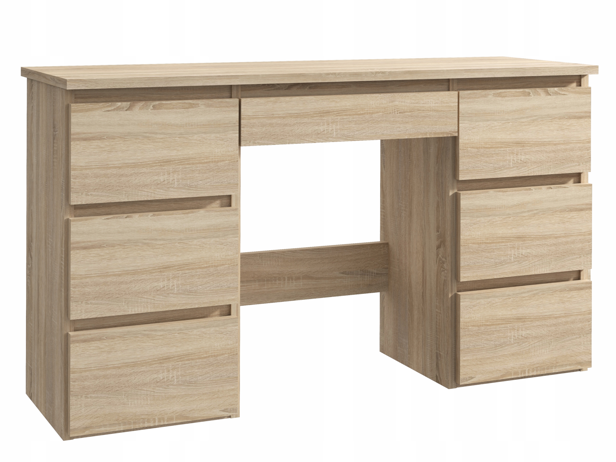 Biurko białe komputerowe duże z szufladami Beta 4 Kolor mebla biały