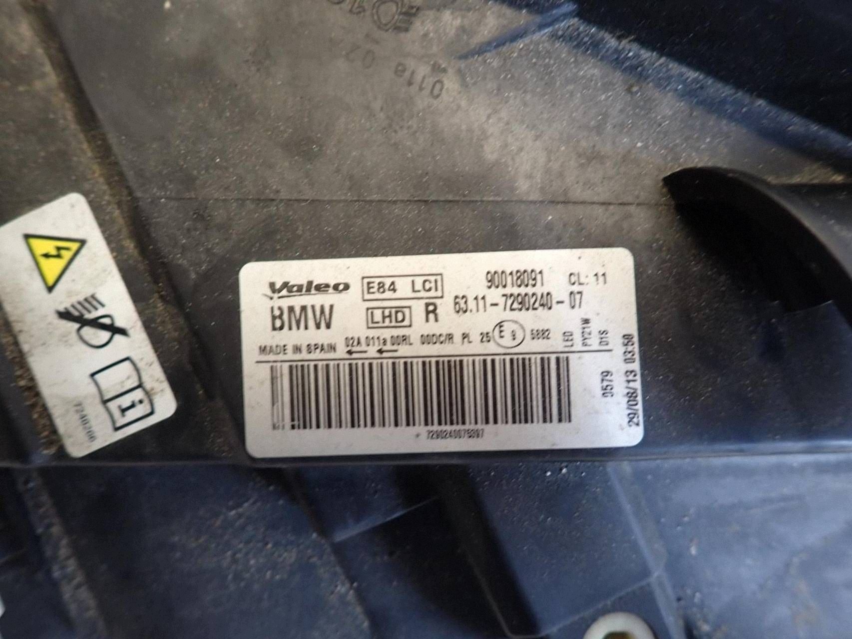 light front front right BMW X1 E84 LIFT 2012- BI-XENON 7290240