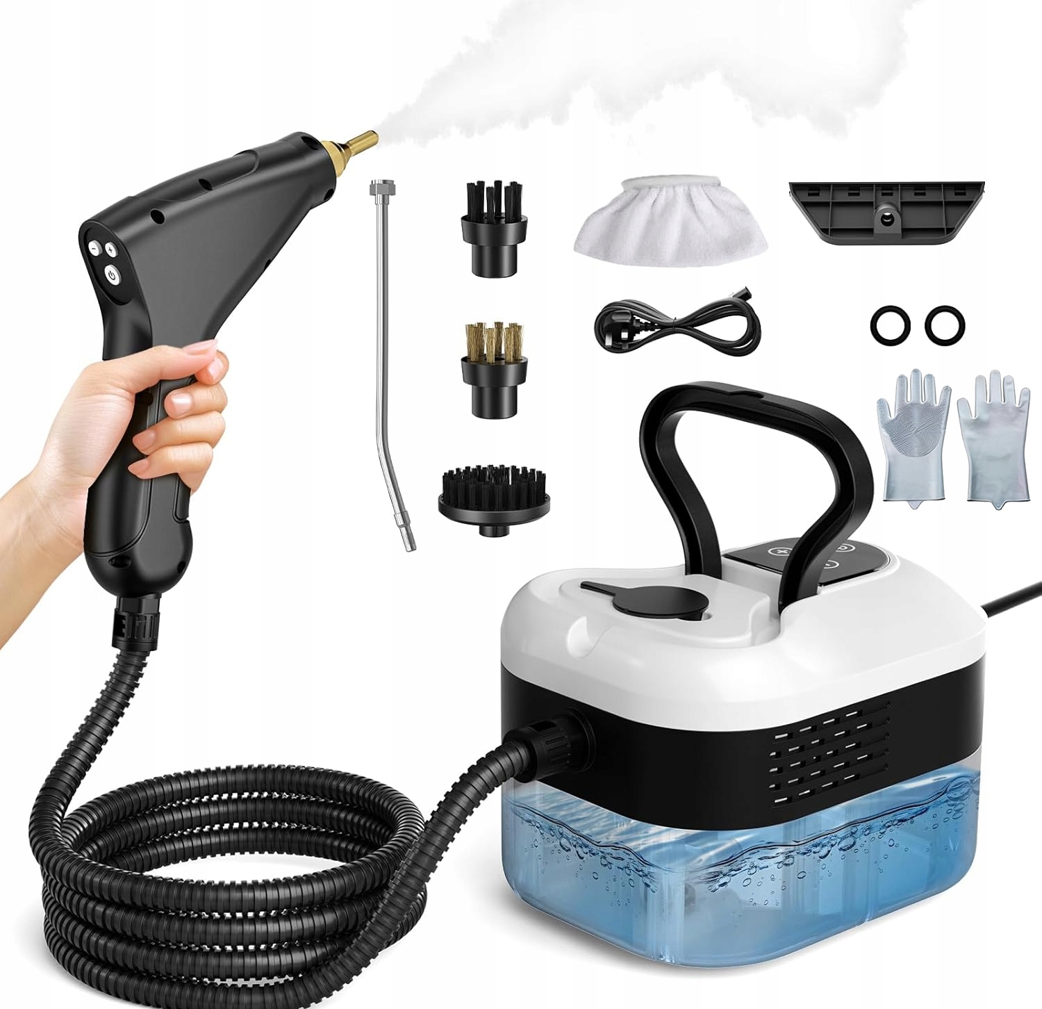 Myjka Parowa Mop Parownica Odkurzacz Parowy 2500W Zestaw Mycia Czyszczenia