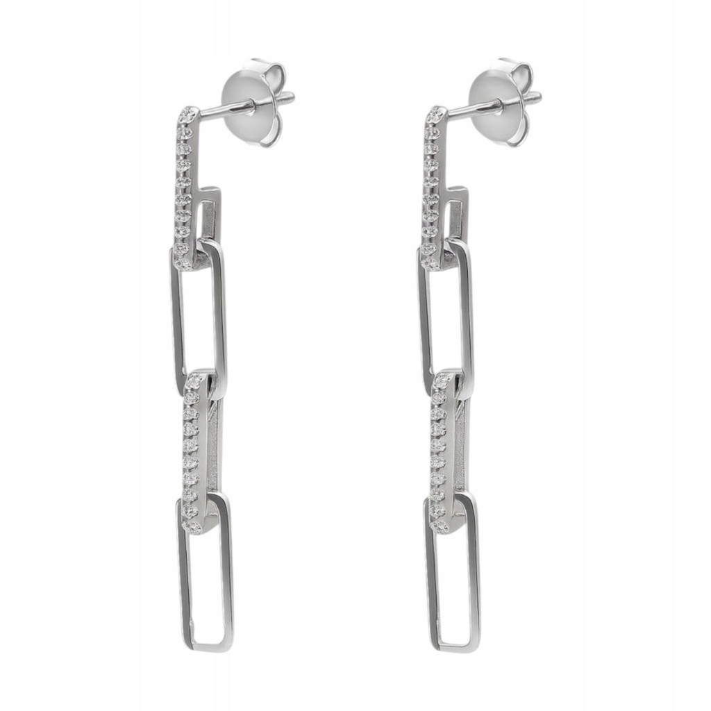 Stříbrné náušnice Ag 925 rhodiované s zirkony IM0990925ER