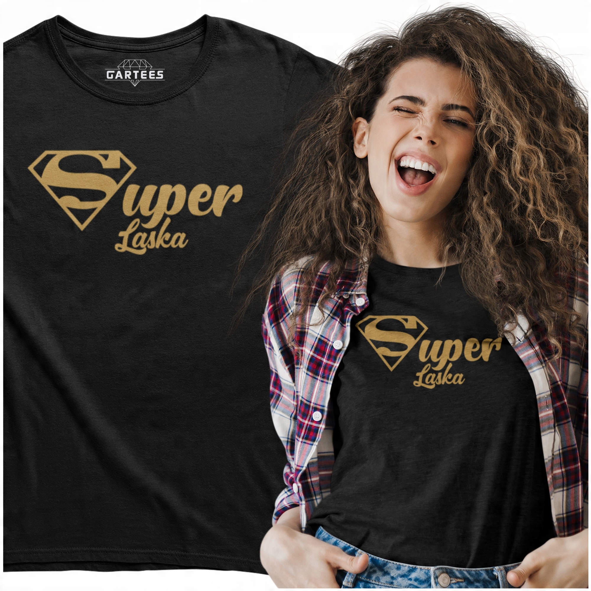 

T-shirt Prezent Dla Niej Super Laska Dziewczyna