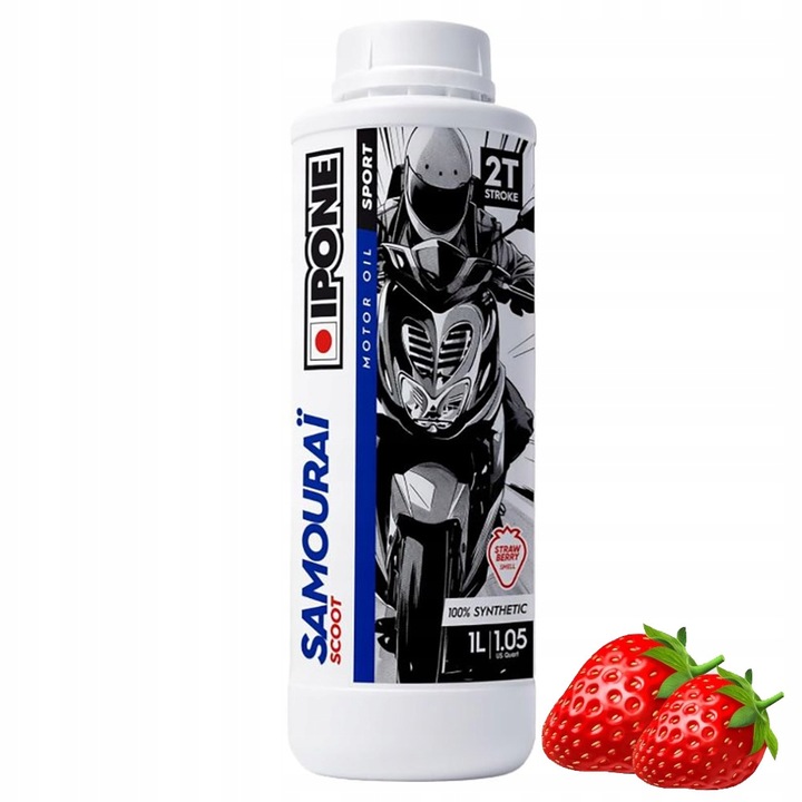 Olej Silnikowy Ipone Scoot 2T Syntetyczny Do Dozownika 1L Truskawka