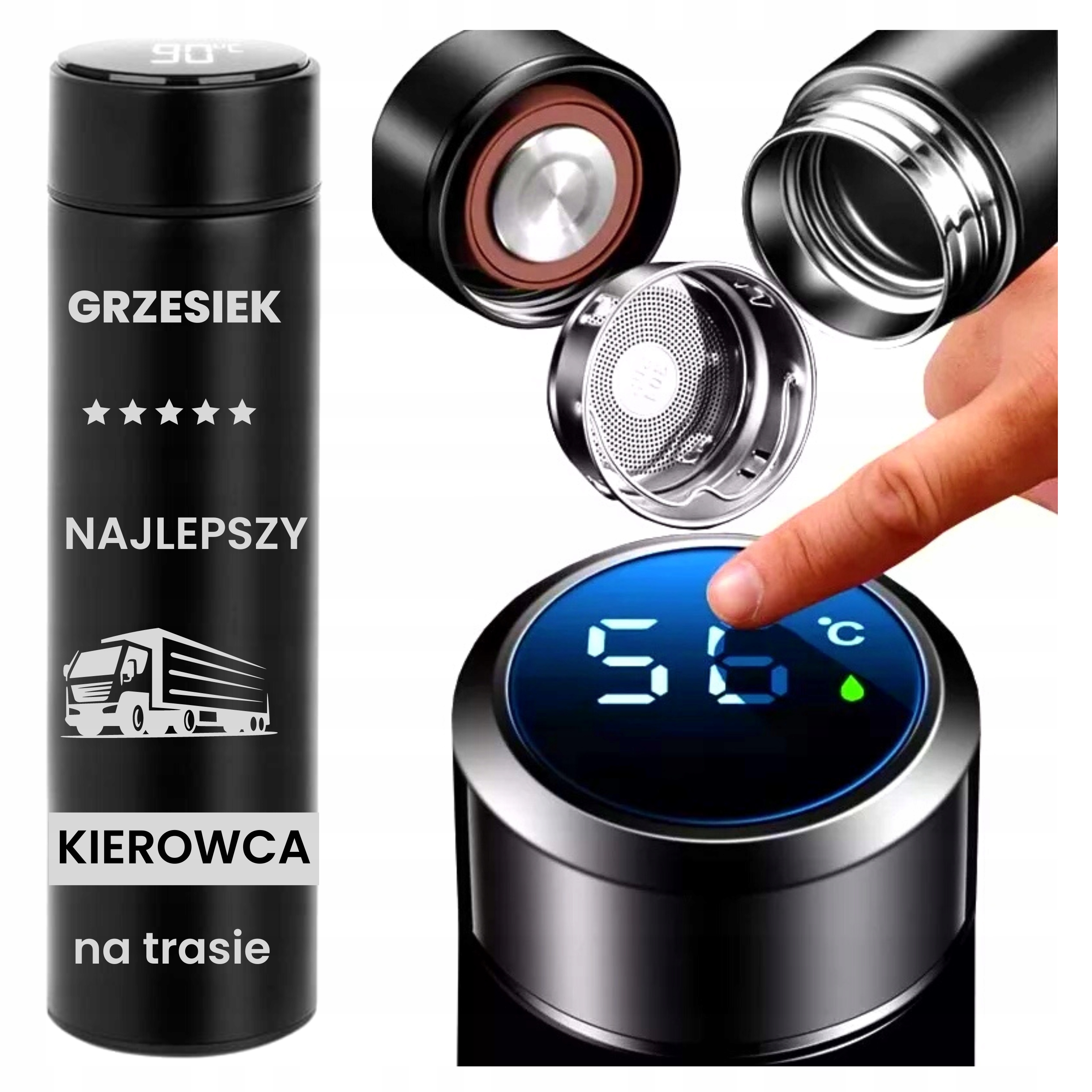 

Smart Kubek Termiczny Termos Led Grawer