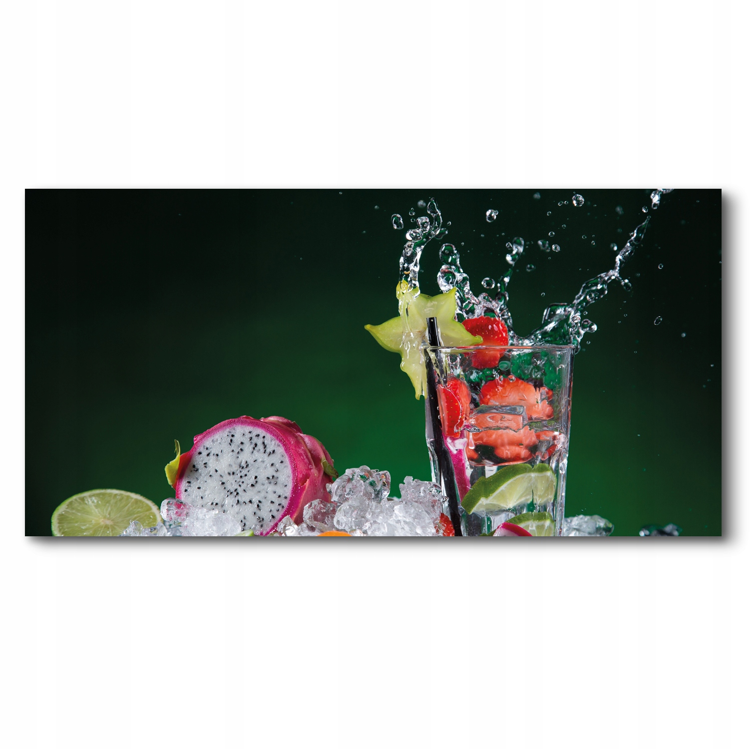 

Obrazy drukowane canvas drink owoce lód 140x70