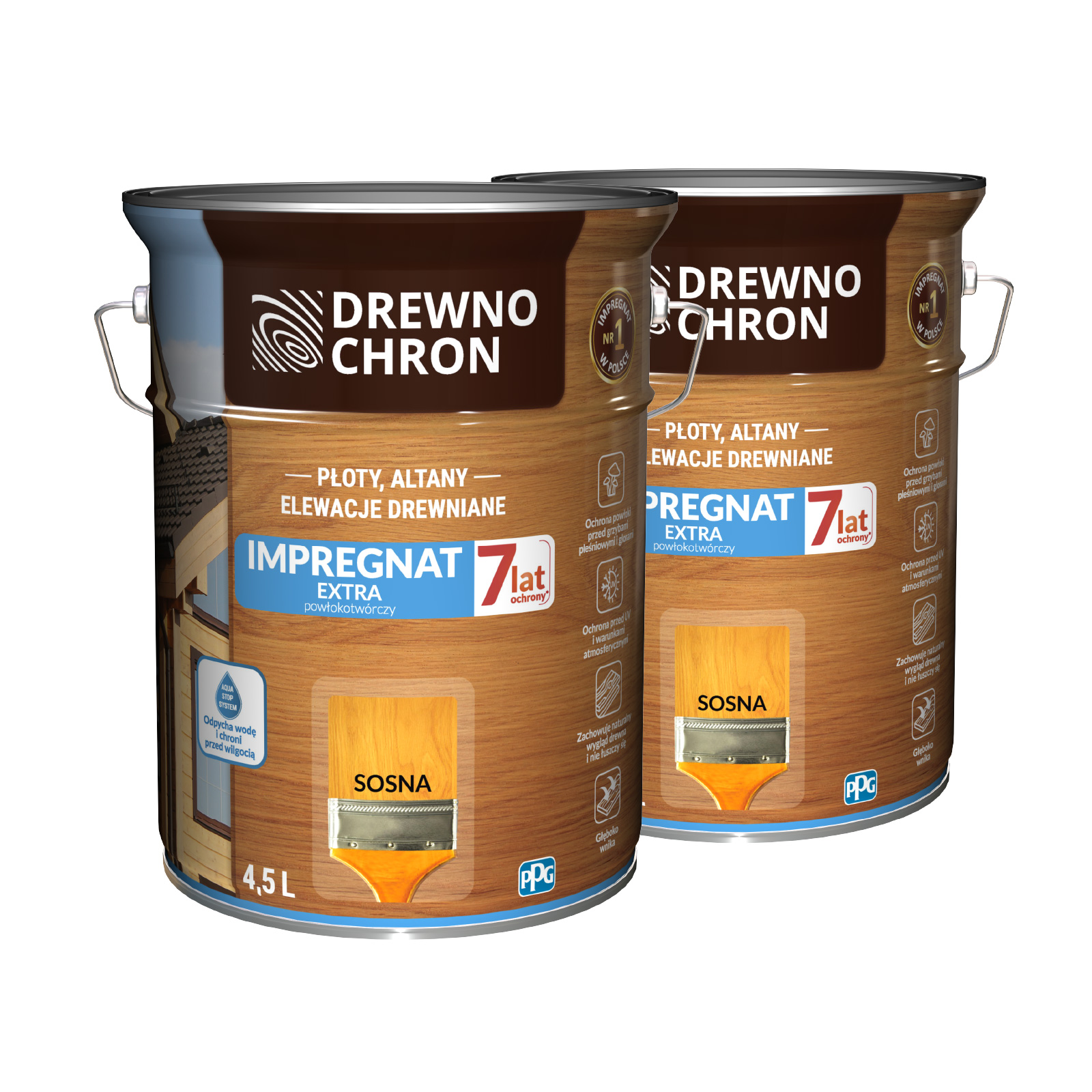 Drewnochron Impregnat do drewna Extra sosna 9l