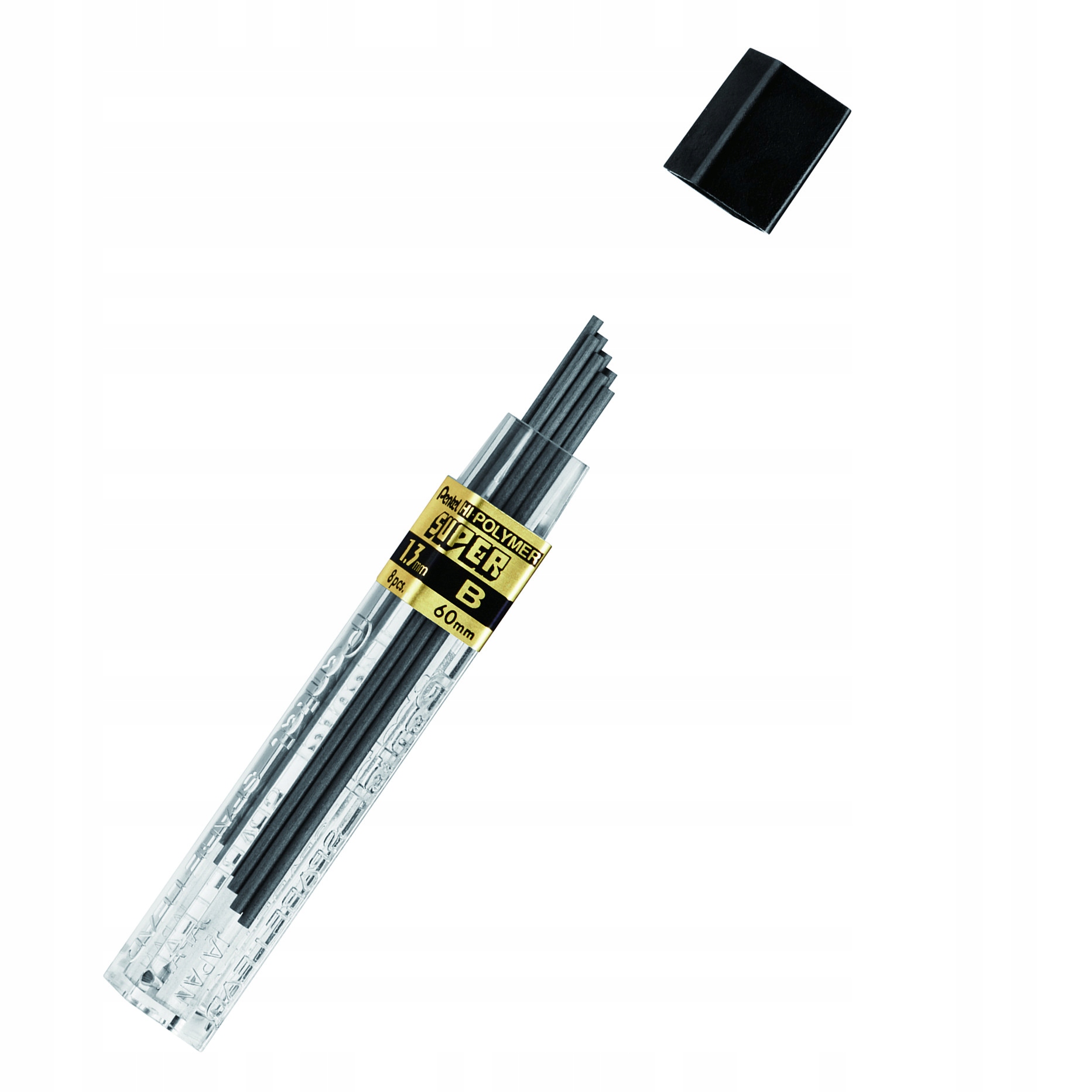 

Grafity do ołówków 1,3mm Pentel Hi-Polymer B 8szt