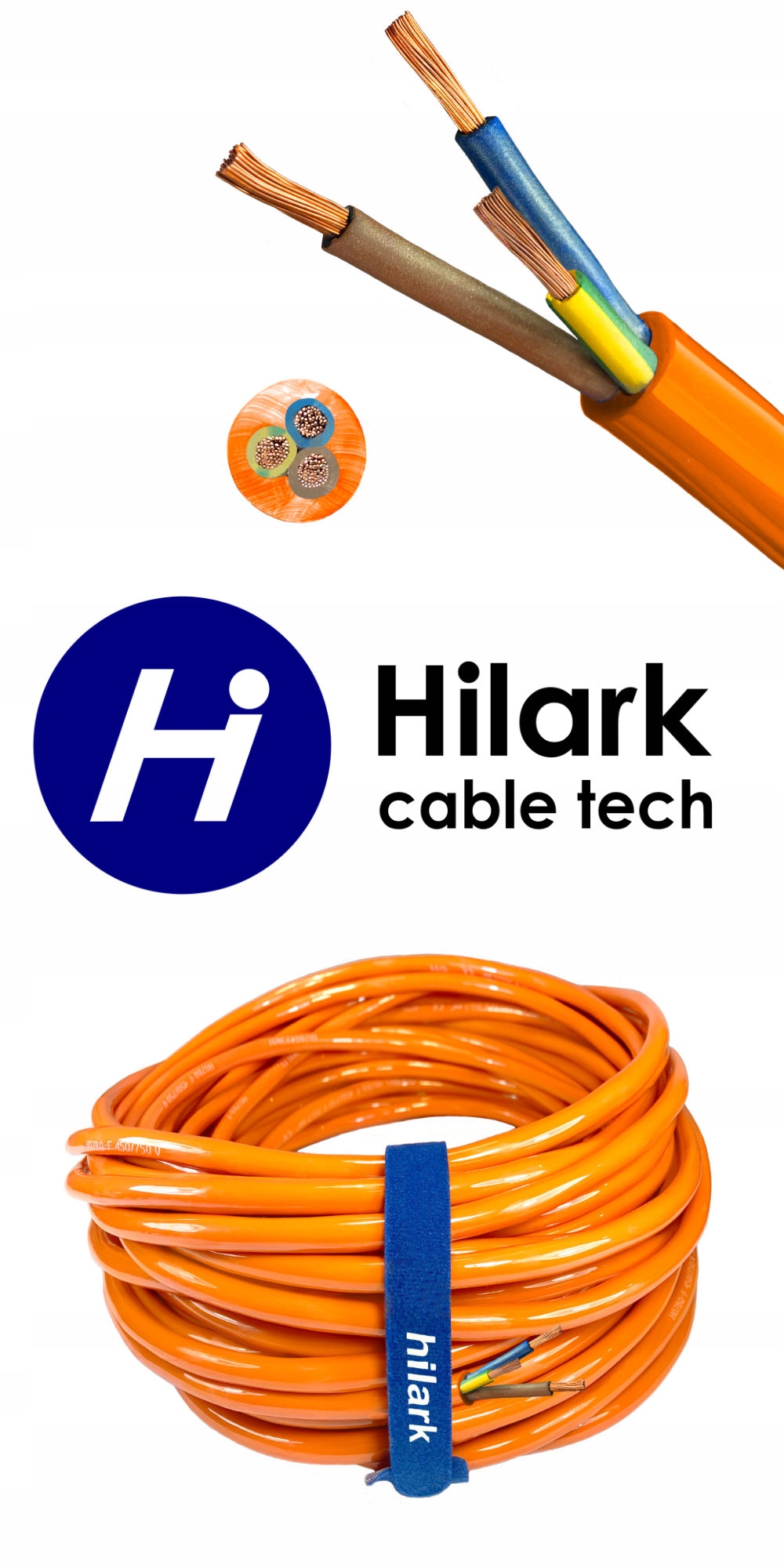 Kabel Przewód H07BQ-F 3x2,5mm2 LINKA pomarańczowy Liczba żył 3