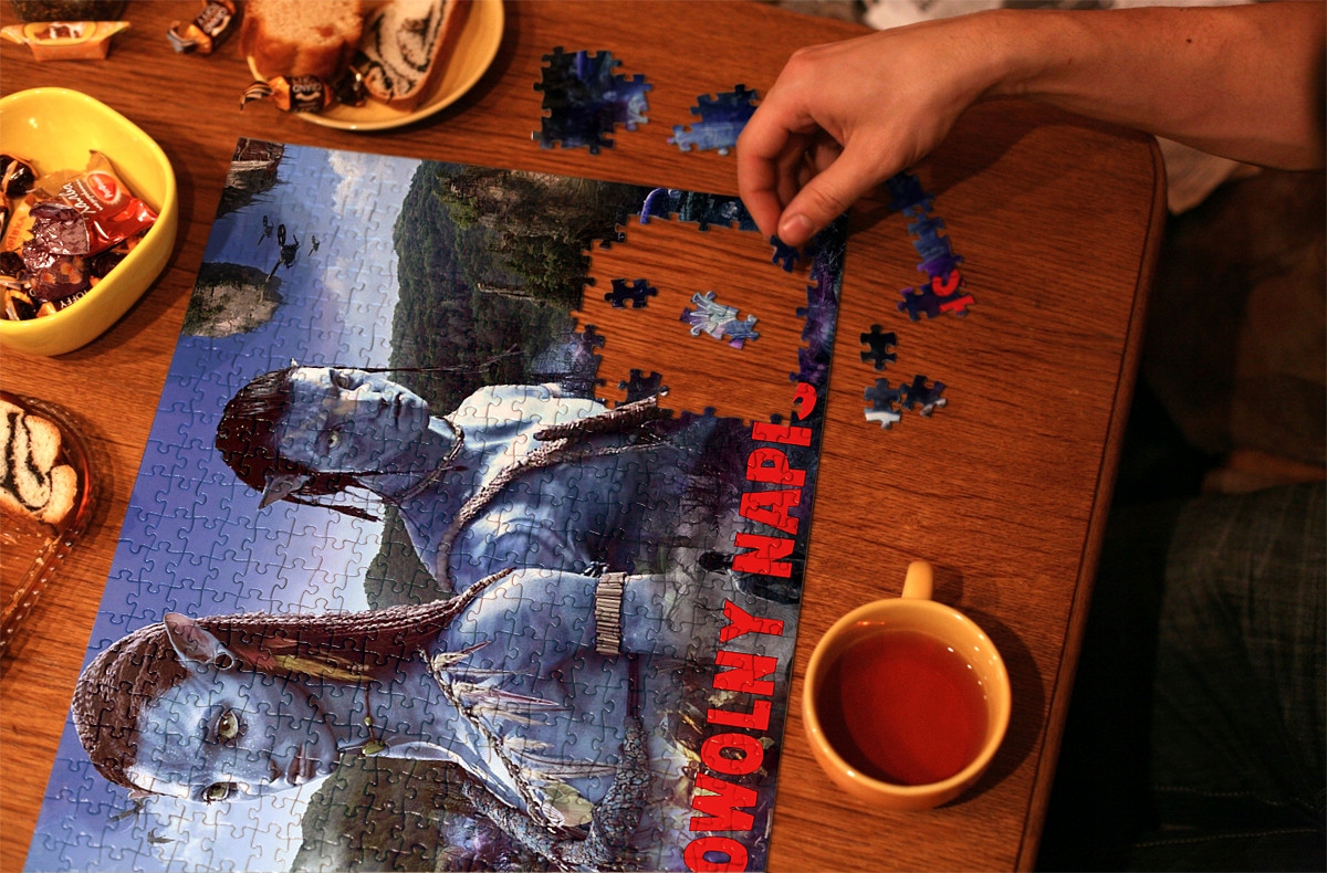 Puzzle AVATAR 2 z TWOIM NAPISEM A3/192EL Marka inna