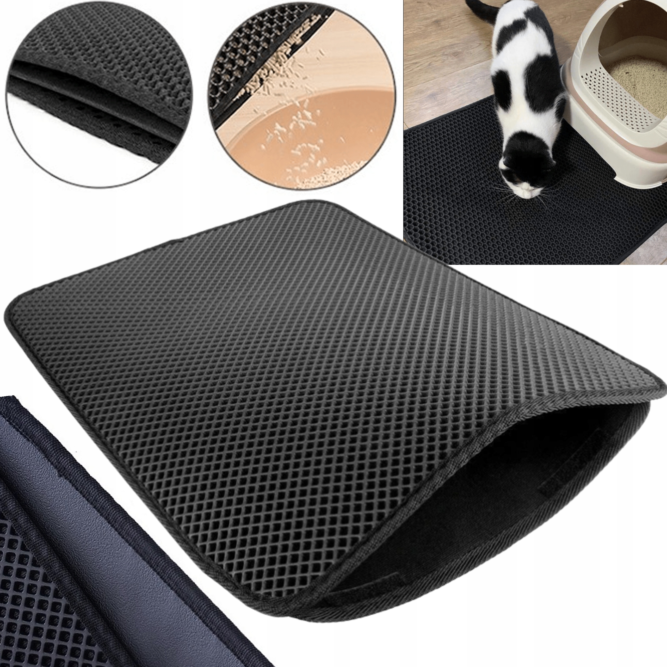 

60x45 mata wycieraczka kuwetę kuweta kota Duża