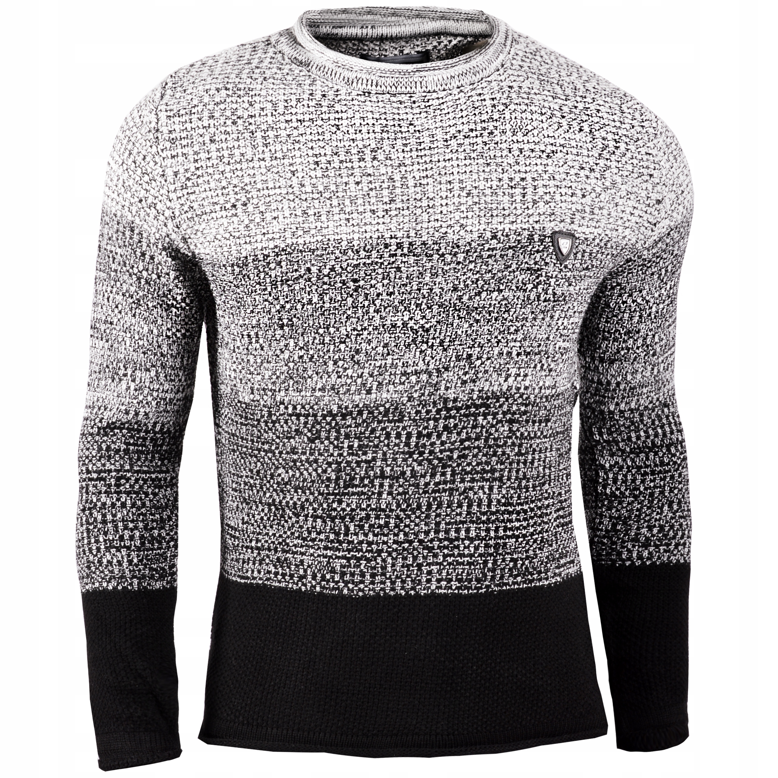 Pánský svetr Melanžový stínovaný Ombre