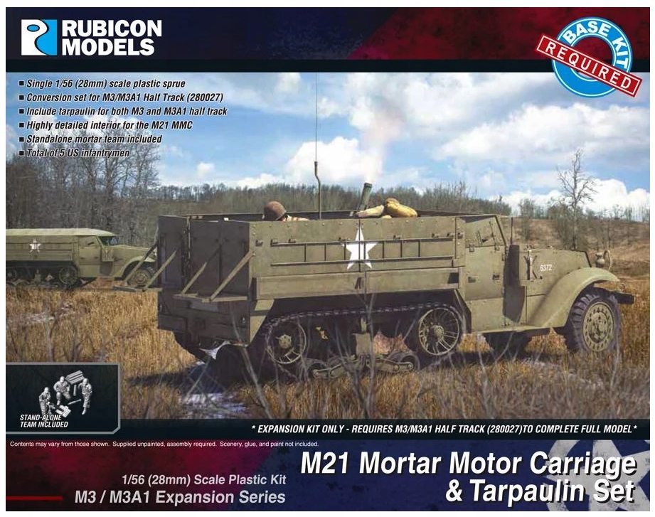 Rubicon Models - M3/M3A1 Expansion - M21 MMC & Tarpaulin Set