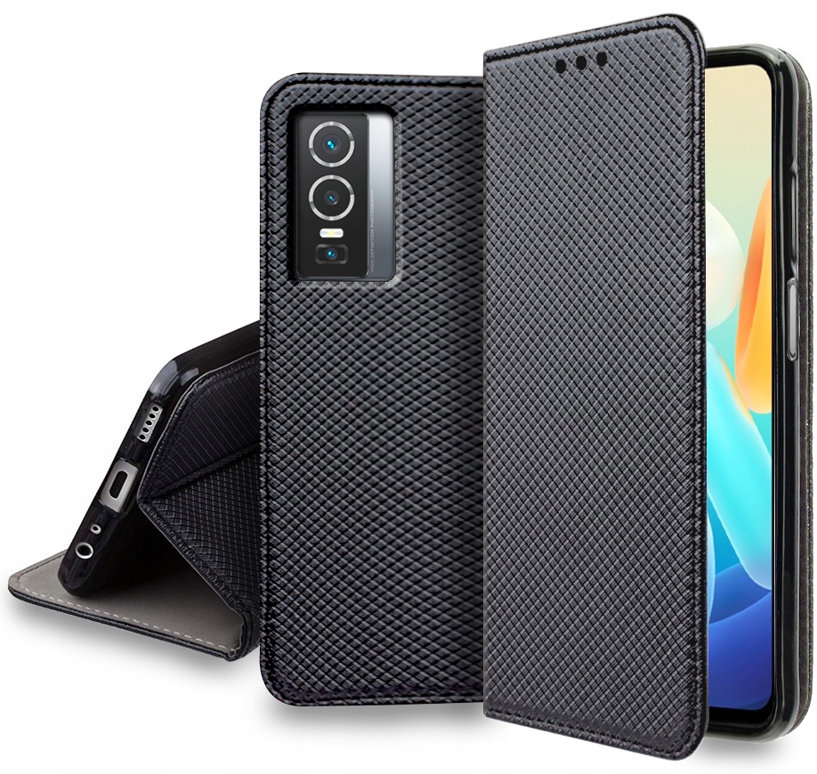 

Etui S-Magnet Case Szkło 9H do Vivo Y76 5G