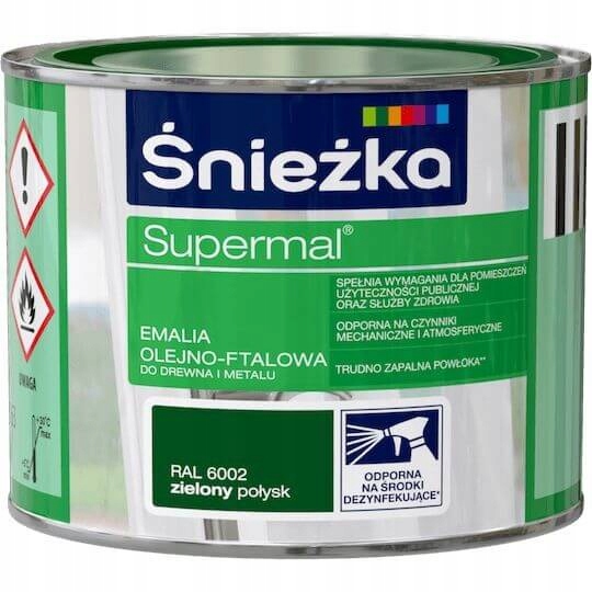 

Emalia Olejno-Ftalowa Supermal Zielony 0,2L Połysk