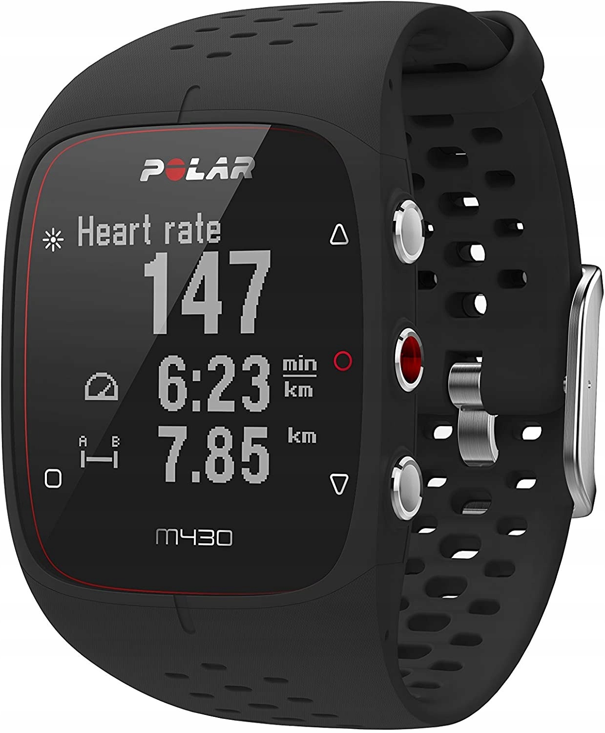 Polar M430 Športové Gps hodinky Tepová čierna Veľkosť ML Beh