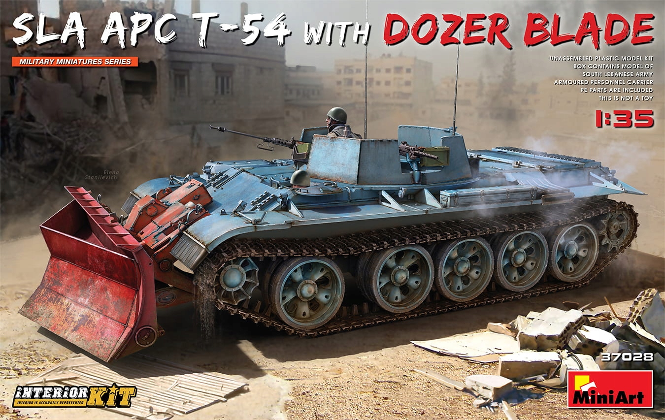 Sla Apc T-54 W/dozer Blade. Interior Kit 1:35 MiniArt 37028