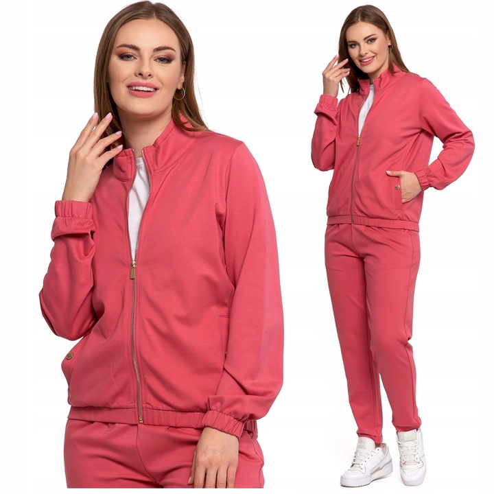 Damska Bluza Bomberka Moraj Rozpinana Gladka Ze Stojka Bez Kaptura R L