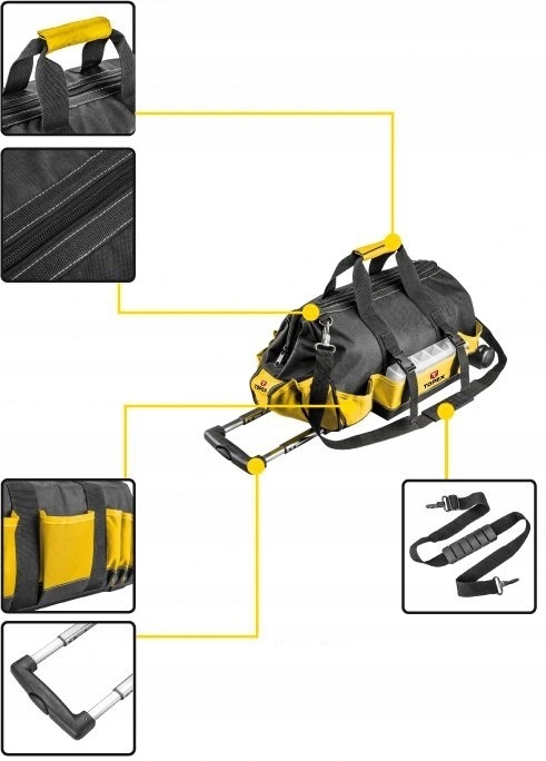 TOPEX TORBA NARZĘDZIOWA NA KOŁACH 79R449 MONTERSKA Rodzaj torba zamknięta