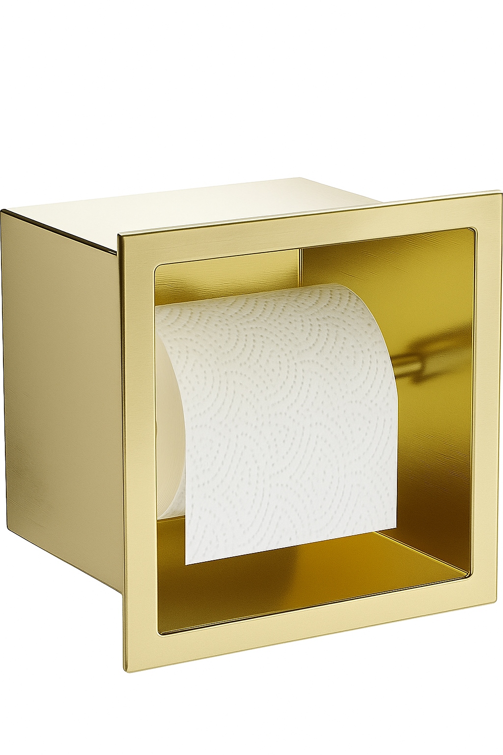 Polička na toaletní papír, Držák na toaletní papír, Zlatá