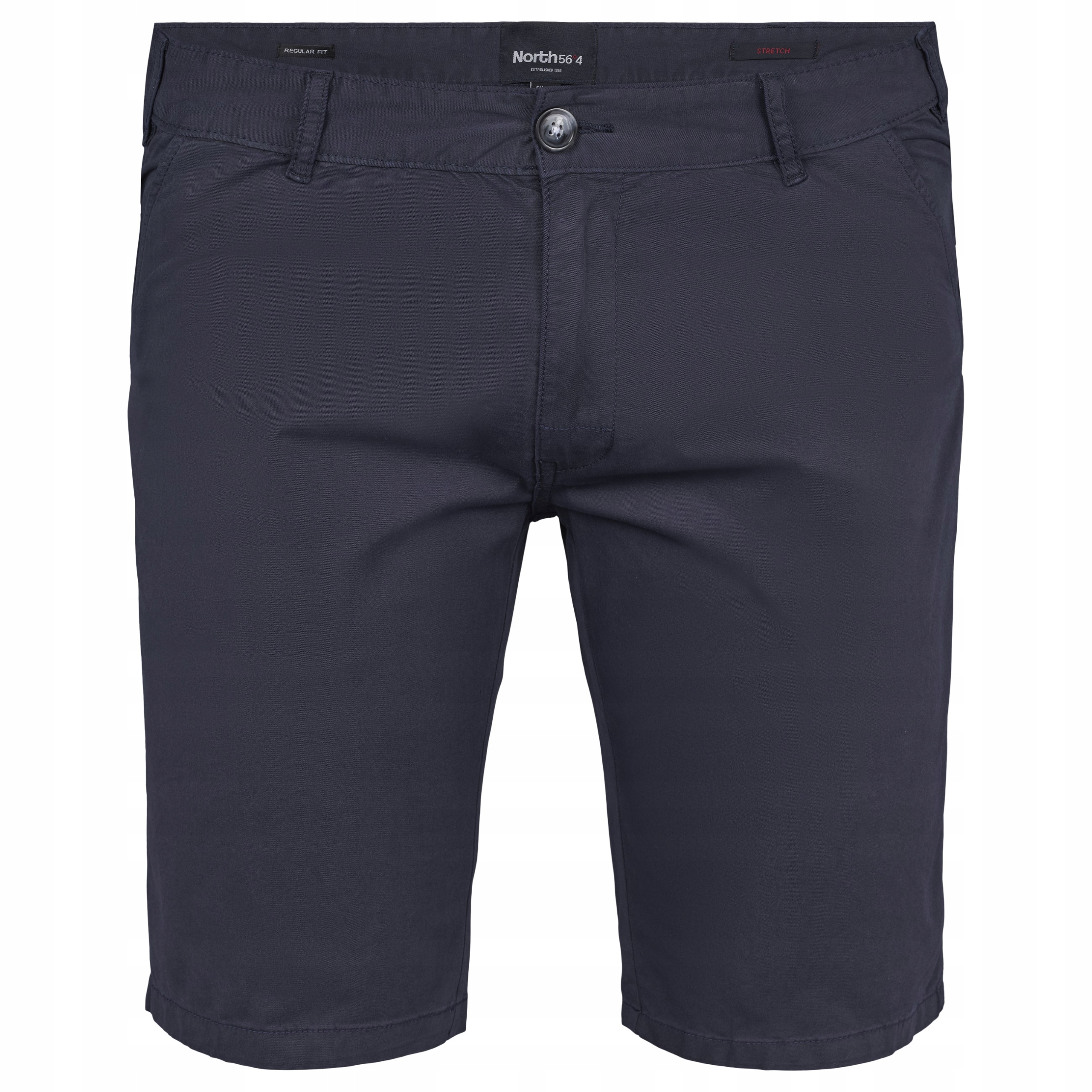 North 56°4 Chino Šortky Velké Velikosti Tmavě Modré 1XL 44