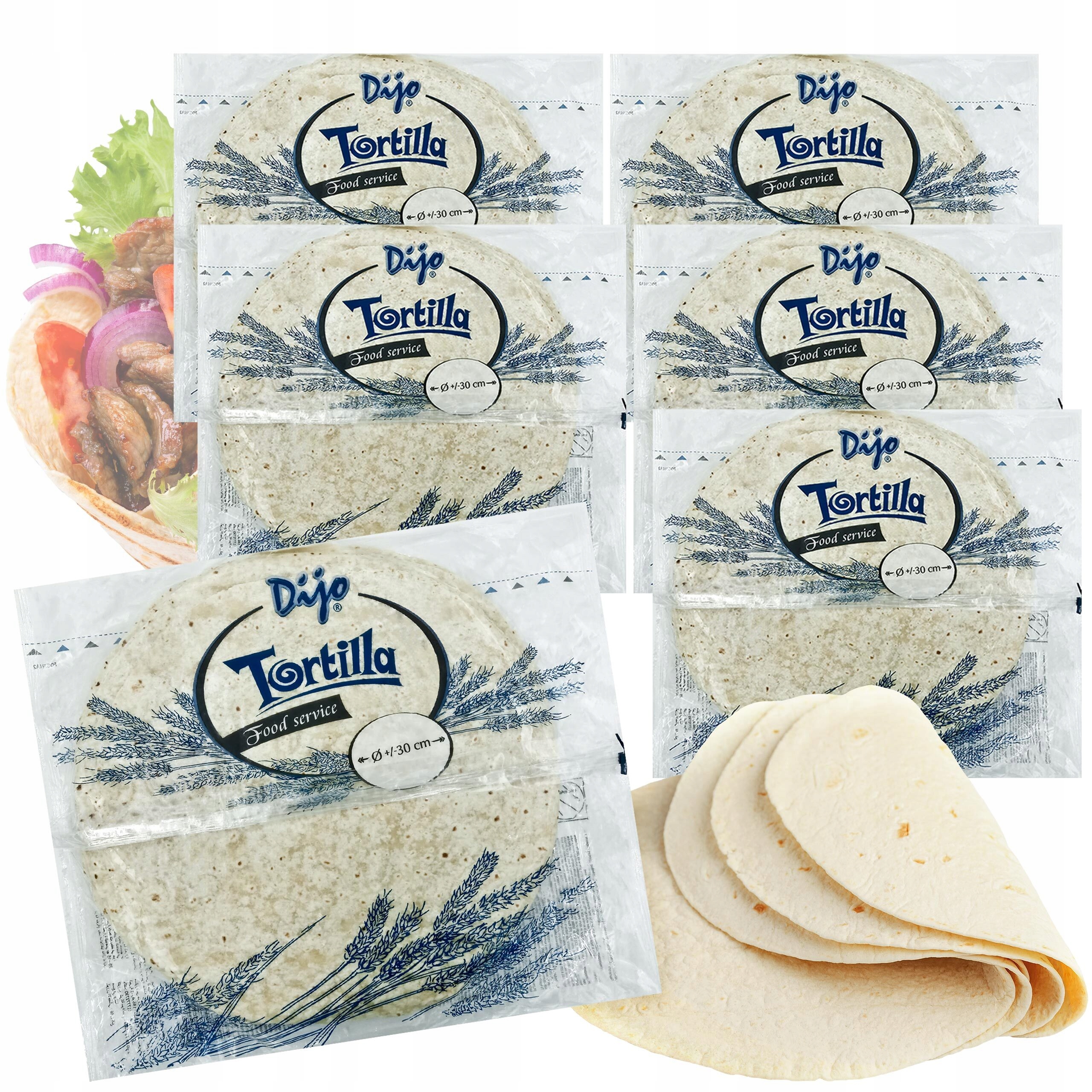 Levně Pšeničná Tortilla Dijo 18 Placek 30CM x 6