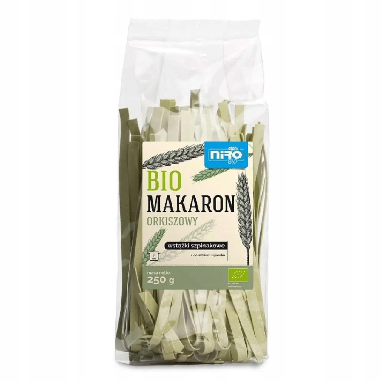 Těstoviny (špenátový Špenát) Stužky Bio 250 g Niro