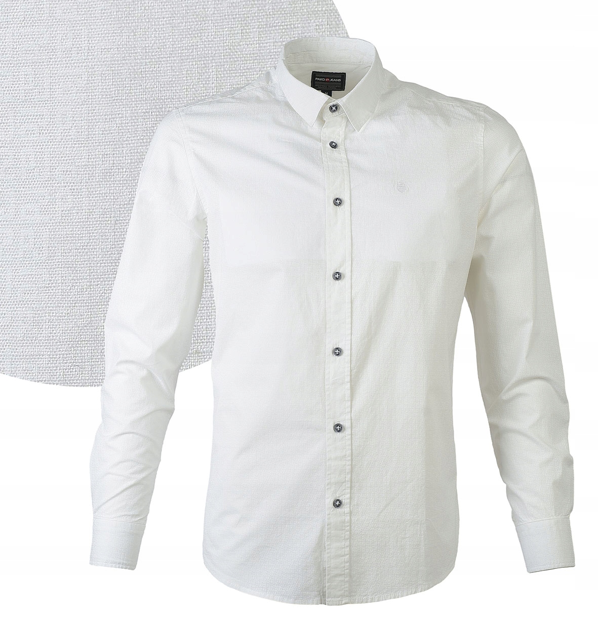 

Koszula Męska Długi Rękaw Slim Fit Evo biała XXXL