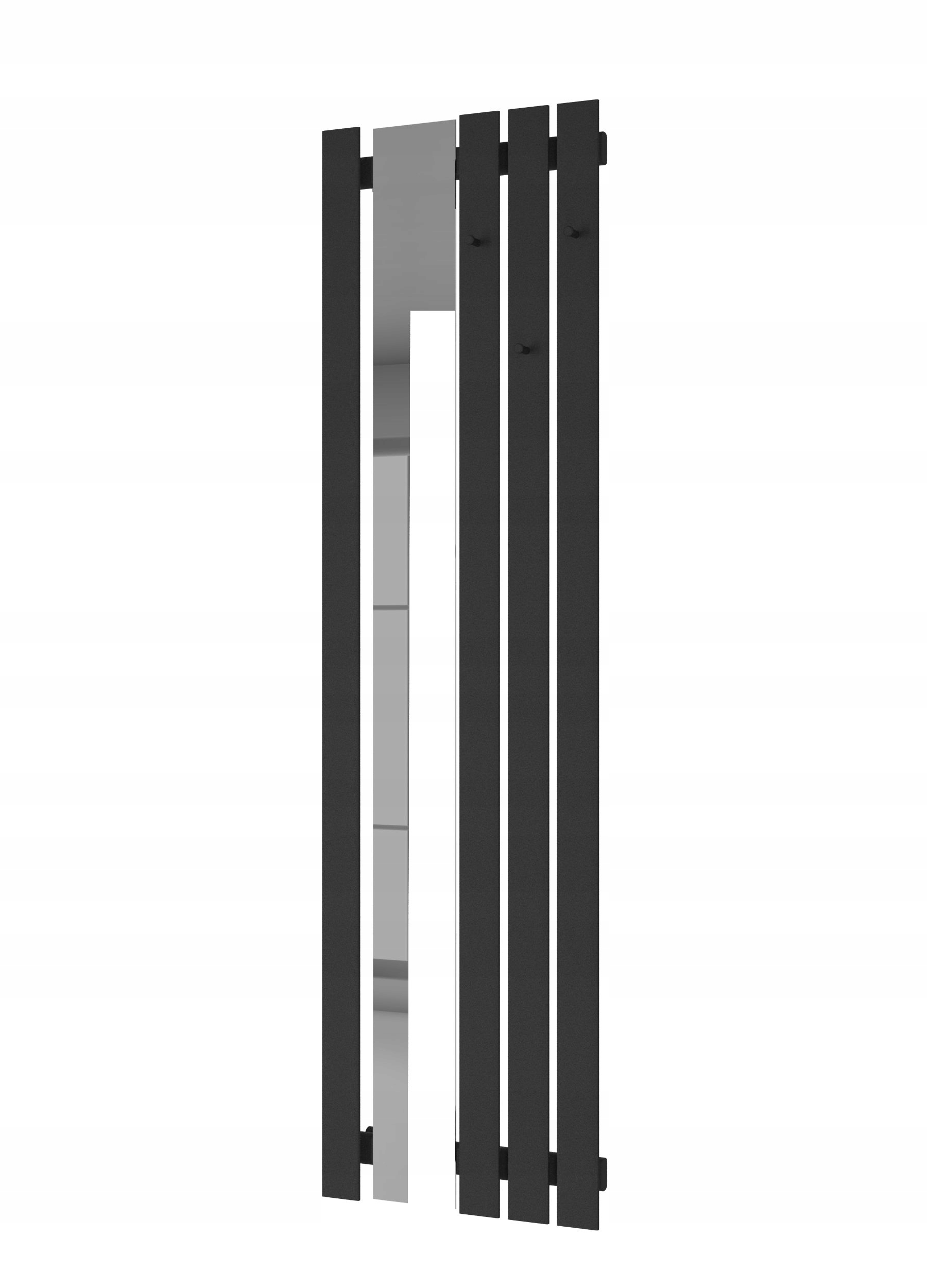 Dekoratívny panelový radiátor Bello Mirror Hook 180/52 Čierna Struktura