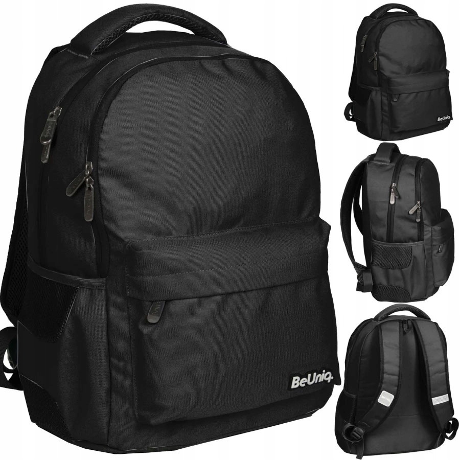 PLECAK SZKOLNY MŁODZIEŻOWY CZARNY