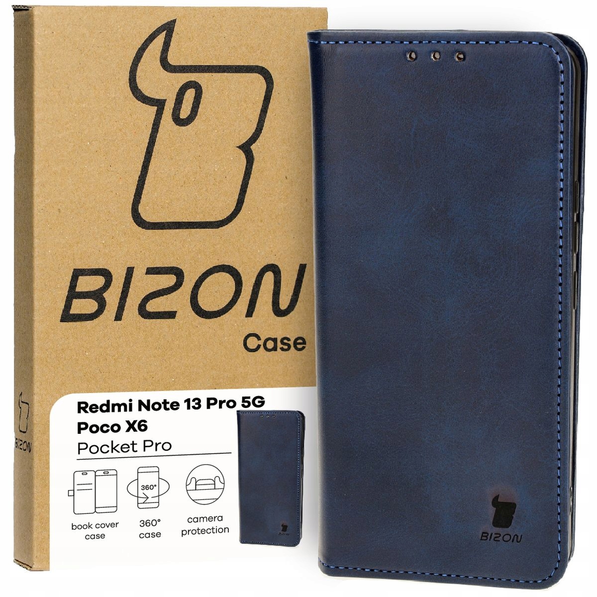 Фото - Чохол Bizon Etui magnetyczne  do Xiaomi Redmi Note 13 Pro 5G Poco X6, z klapką 