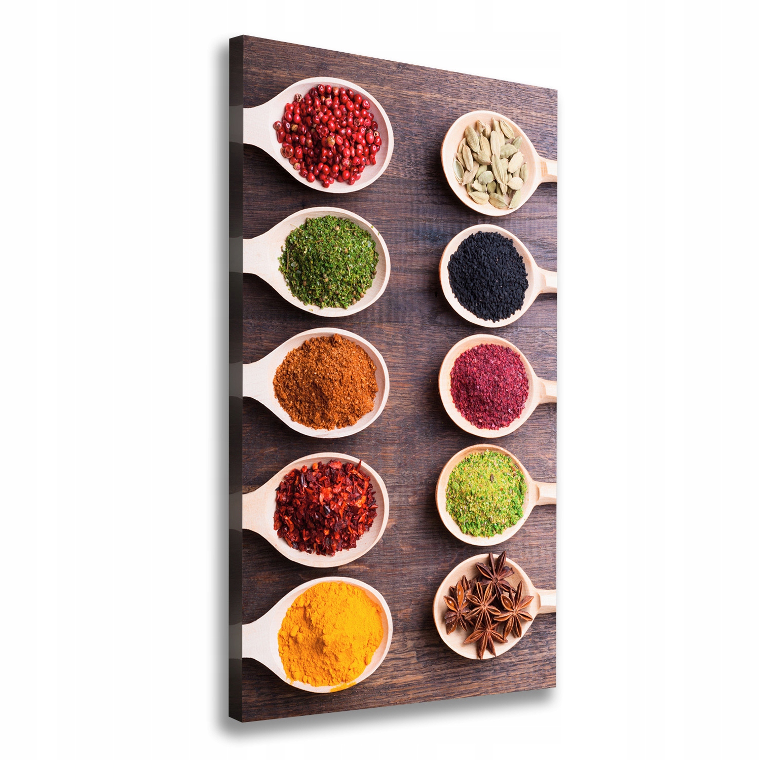 

Foto obraz na płótnie do salonu Przyprawy 60x120cm