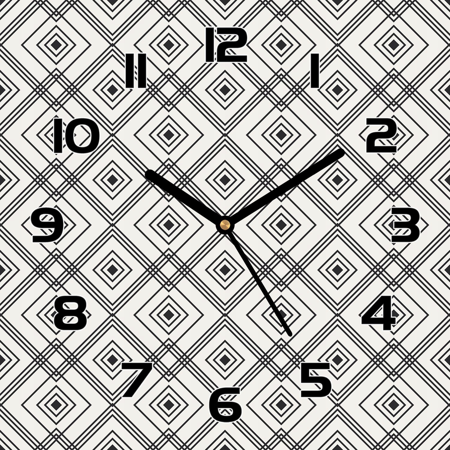 

Zegar szklany na prezent Geometryczna iluzja 30x30