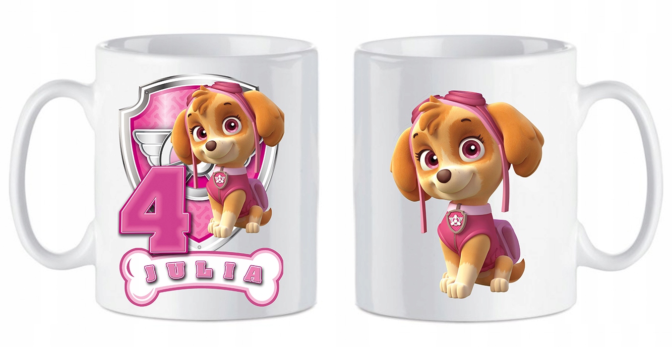Psi Patrol - kubek urodzinowy+ imię + wiek