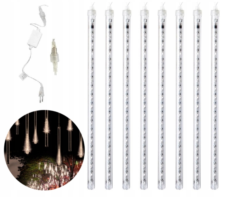 

Spadające Sople Lampki Led 30cm Meteoryt Śnieg