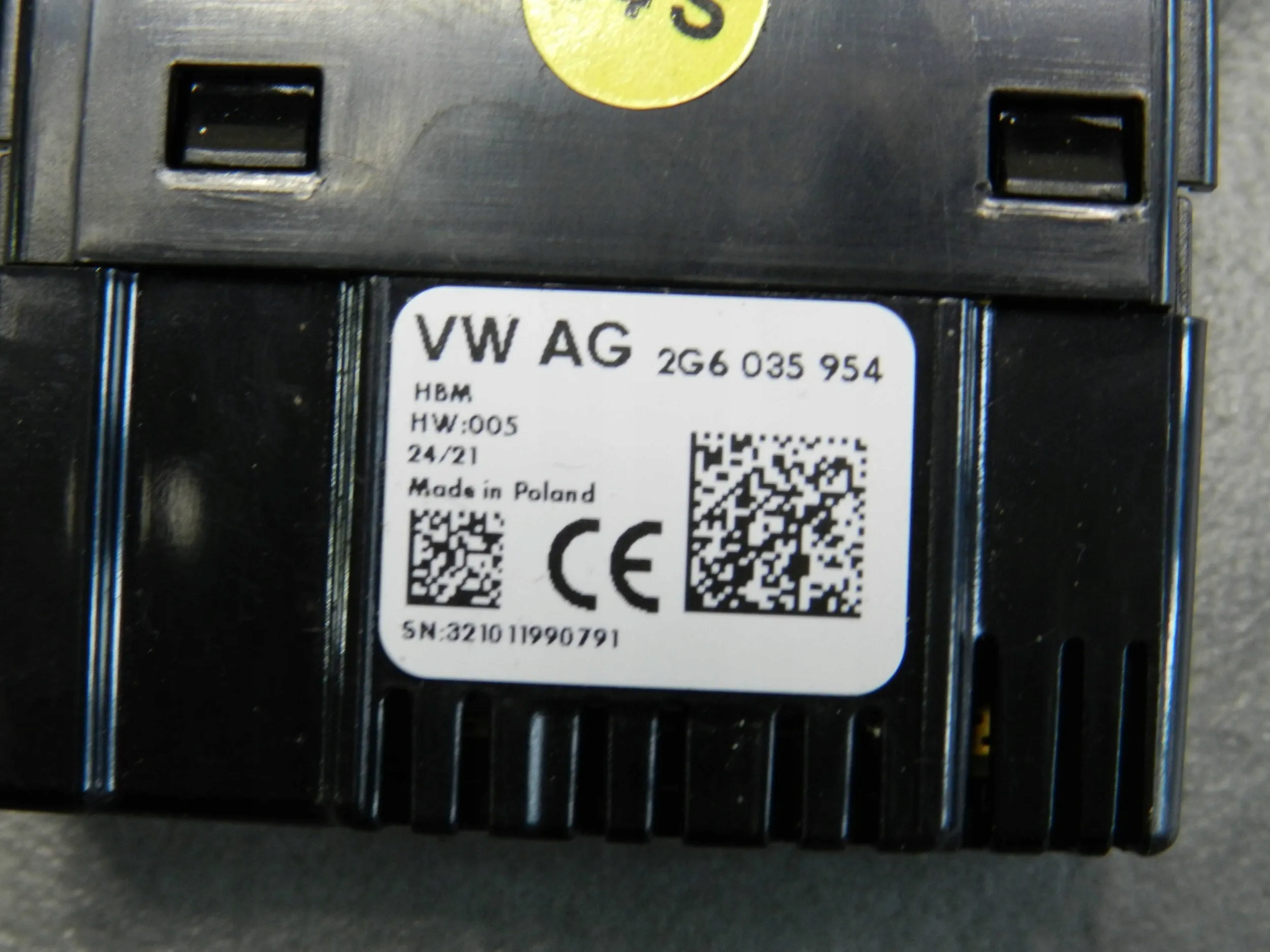 vw GOLF VIII usb 2G6035954