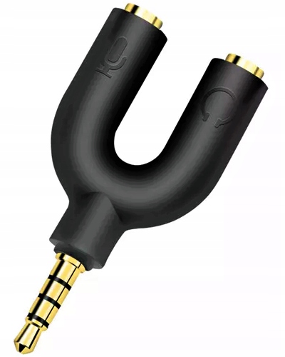 

Rozdzielacz Mini Jack 3,5MM Mikrofon Słuchawki Aux