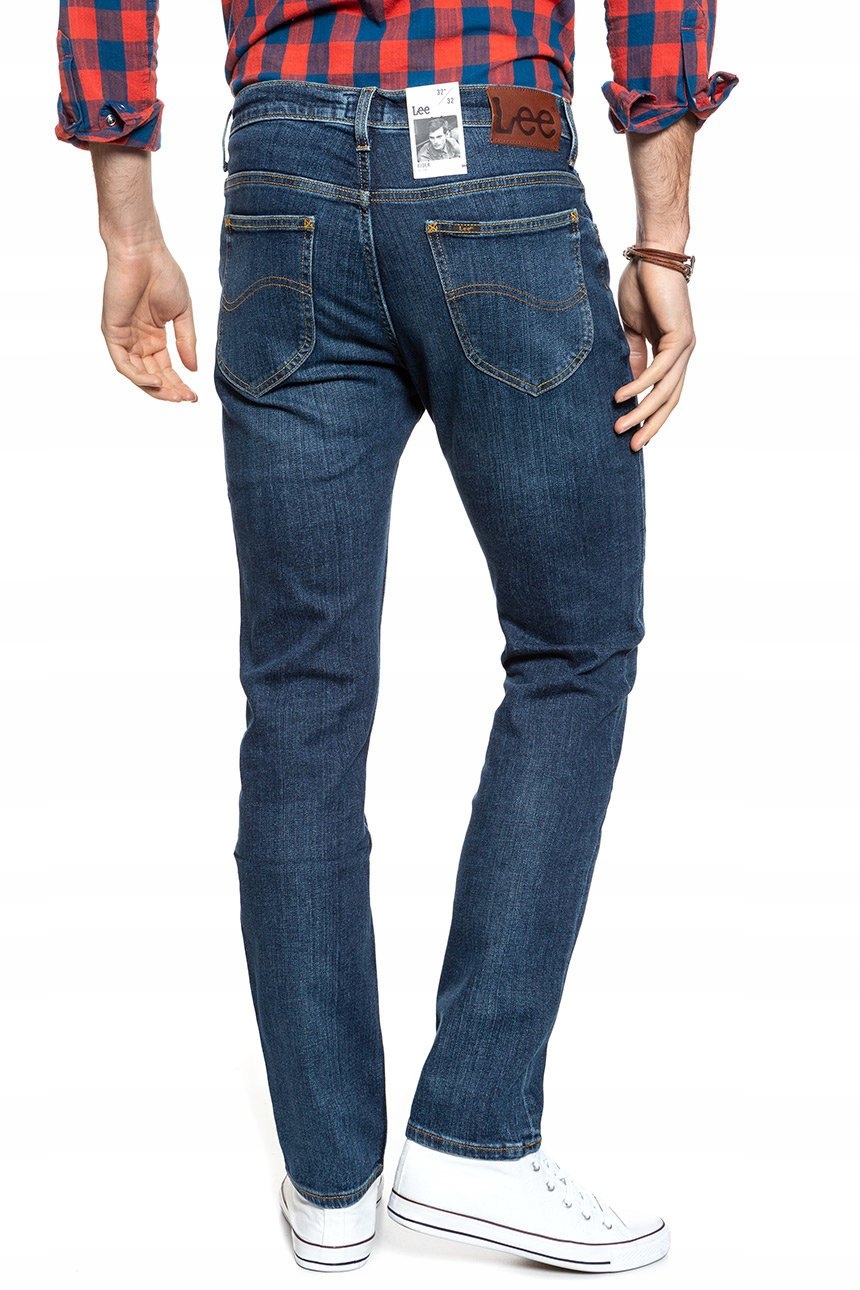 Męskie spodnie jeansowe dopasowane Lee RIDER W42 L34 Rozmiar 42/34