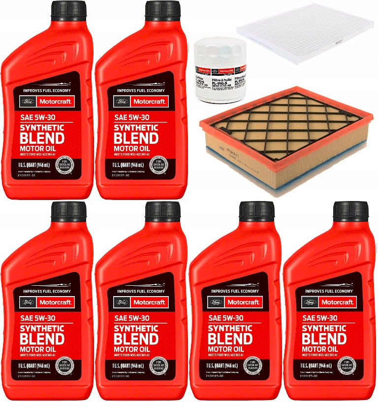 MOTORCRAFT 5W30 5,7L + FILTRY EDGE 2,0 2015-2023