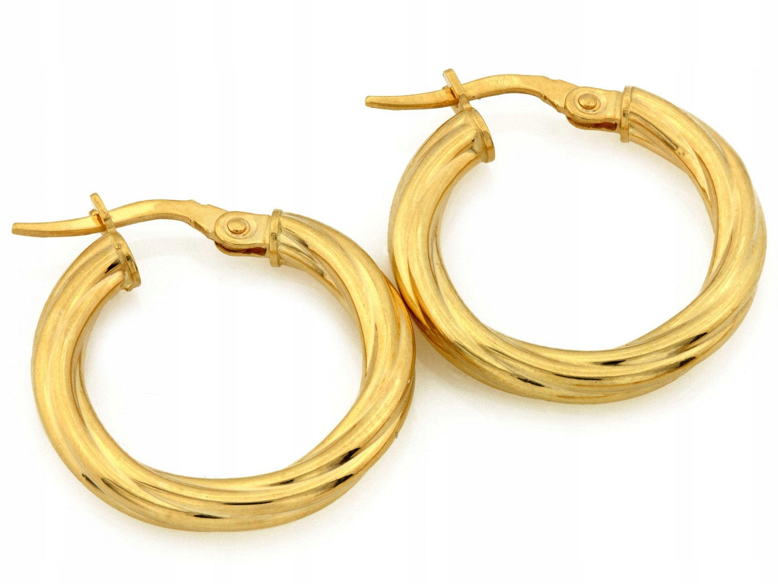 Náušnice pro ženu ze zlata 585, kroužek od klenotníka, elegantní design