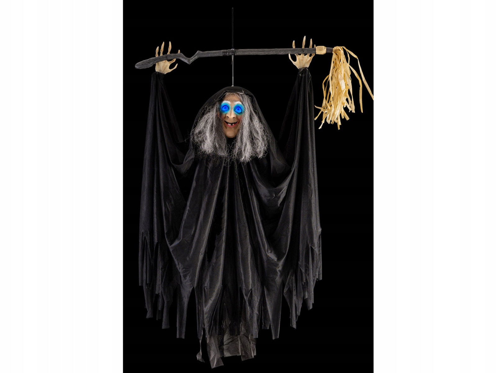 Dekorácia Závesná čarodejnica Čarodejnica Halloween 110 cm