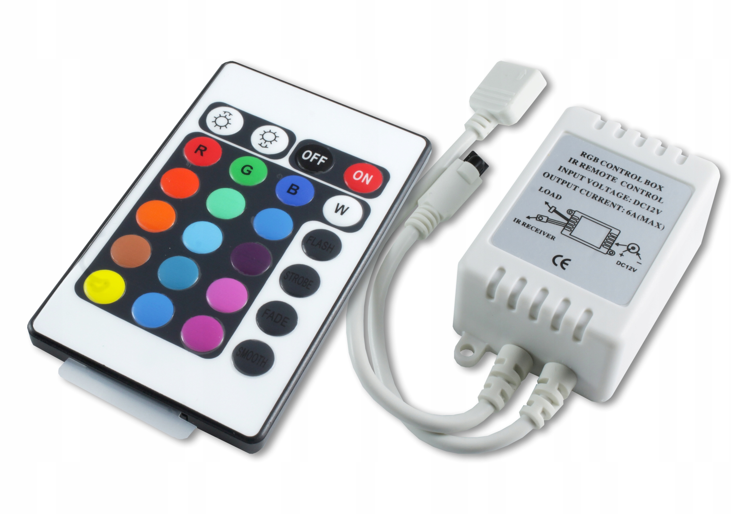 

Sterownik Kontroler Rgb Pilot do taśm Led Ir 12V